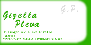 gizella pleva business card